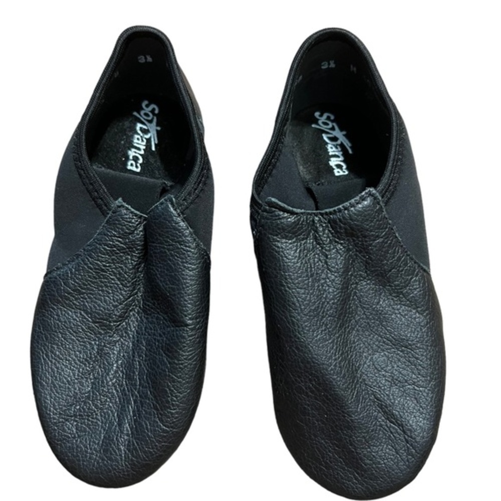 So Dance ballet slip on Black shoes Size Kids 3 1/2